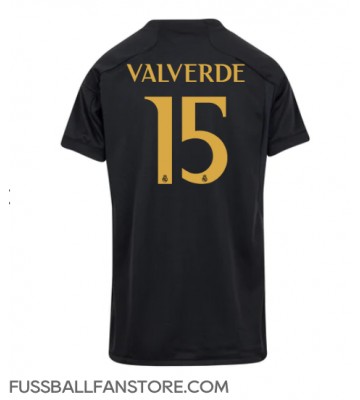 Real Madrid Federico Valverde #15 Replik 3rd trikot Damen 2023-24 Kurzarm